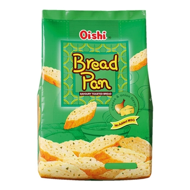 Picture of  Oishi Bread Pan 42g (Butter Toast, Cheese & Onion, Garlic, Wite Cheddar), OIS234