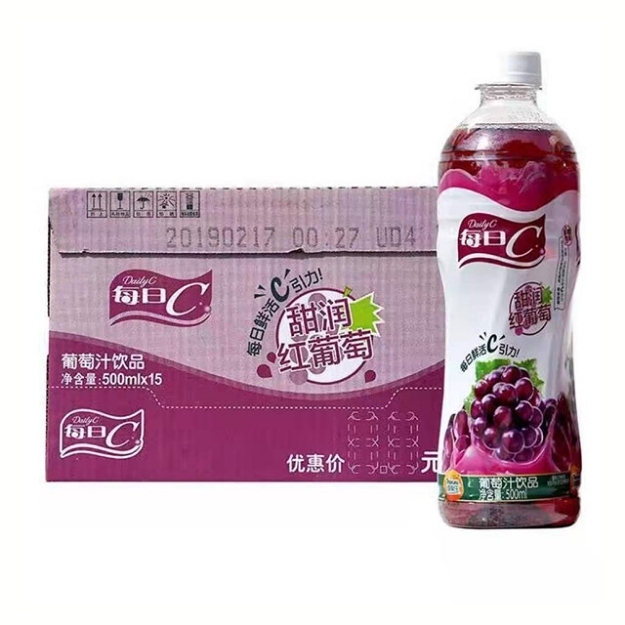 Picture of Master Kong Daily C Grape Juice1 bottle,1*15 bottle,康师傅每日C（葡萄汁）1瓶,1*15瓶