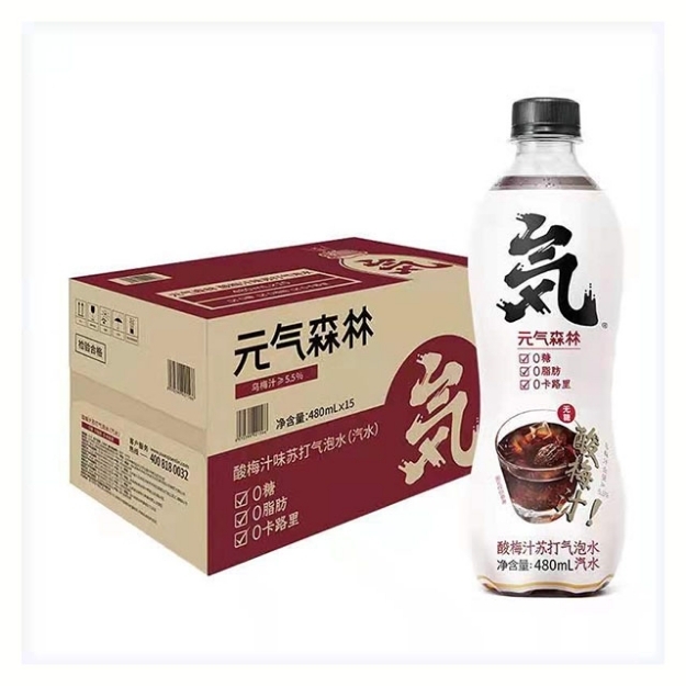 Picture of Yuanqi Forest Soda Sour Plum Juice 480ml 1 bottle, 1*15 bottle