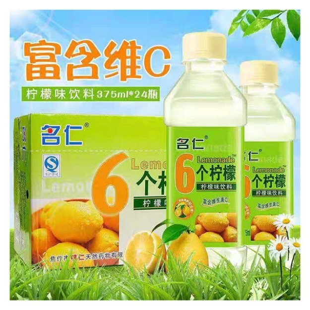 Picture of Mingren 6 Lemons 375ml 1 bottle, 1*24 bottle
