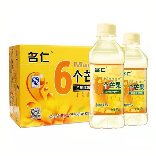 Picture of Mingren 6 Mangoes 375ml1 bottle, 1*24 bottle