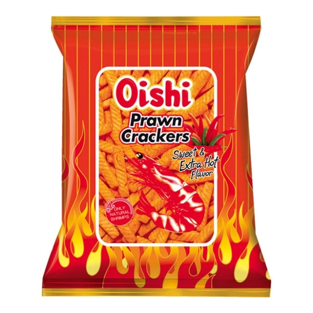 Picture of Oishi Prawn Crackers 90g (Plain, Spicy, Sweet & Extra Hot), OIS59