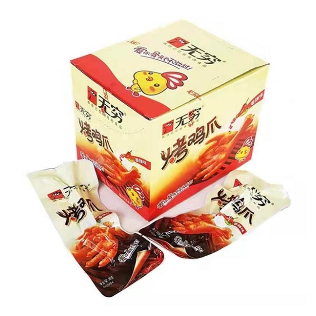 Picture of Wuqiong Grilled Chicken Feet 320g, Flavor(Honey, Spicy) 1 box, 1*6 box
