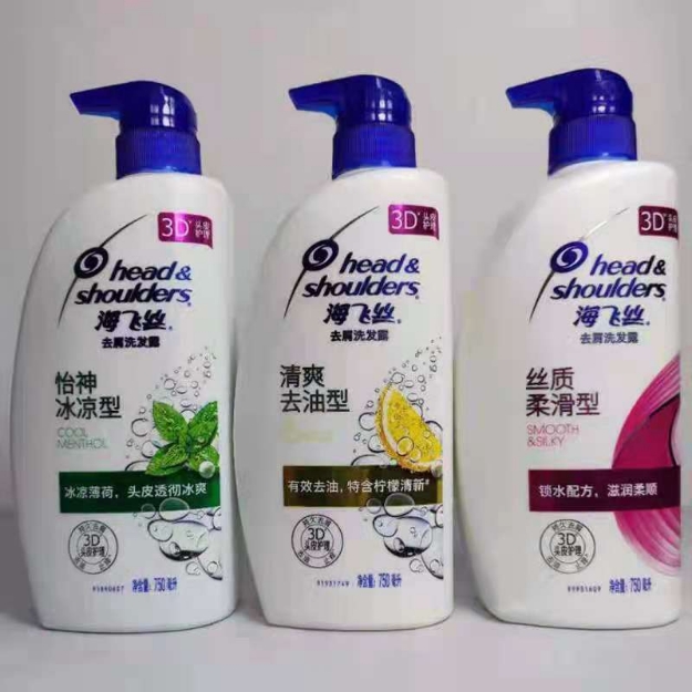 Picture of Head & Shoulders Shampoo (Smooth Silk，cool menthol,oil control) 750ml,1 bottle, 1*12 bottle