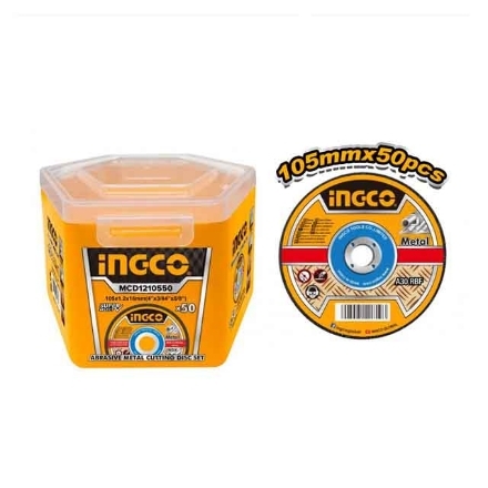 INGCO Abrasive Metal Cutting Disc Set 50PCS/SET, MCD1210550