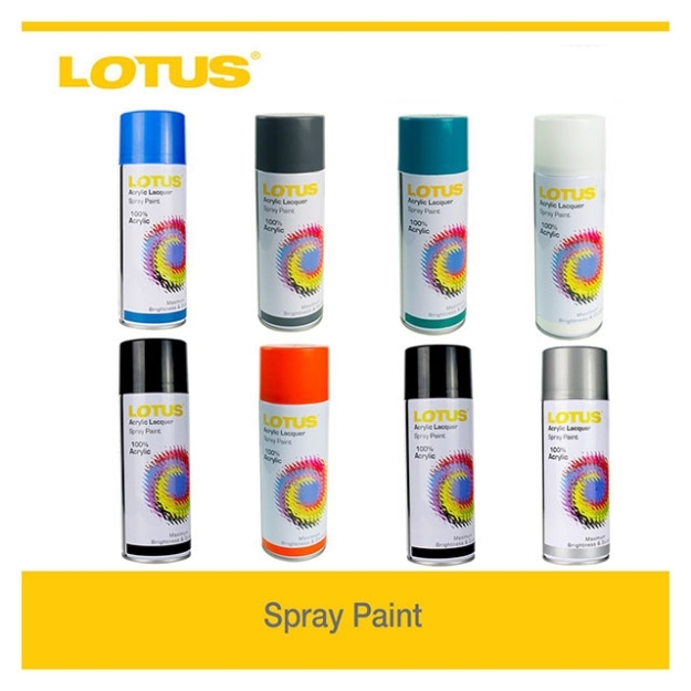 Picture of Lotus Acrylic Lacquer Spray Paint Assorted Color