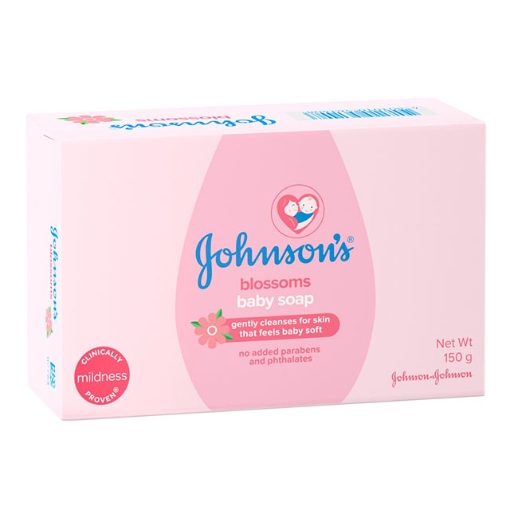 Picture of Johnson's Baby Soap Blossoms Pink 150g, JOH96Y