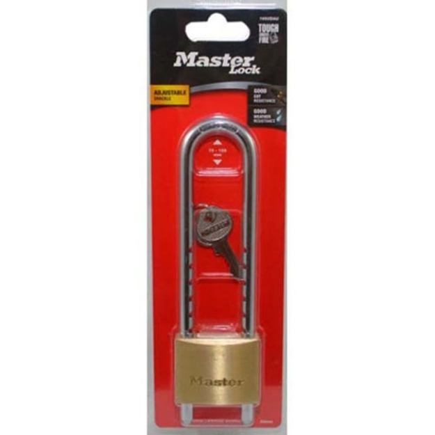Master Lock Long Shackle Padlock With and Without Dial Brass 2"