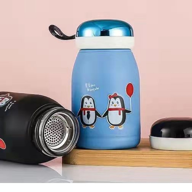 Penguin Glasses Couple Glasses with Lid Business Cups Tea Cups Cute cup Funny cup Fawn Cup