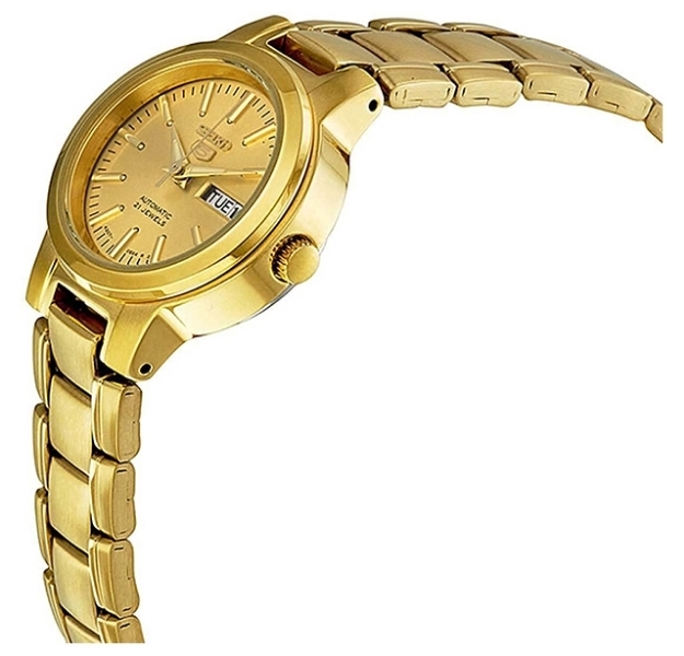 Seiko 5 Women's Gold Tone Self Winding Automatic Watch