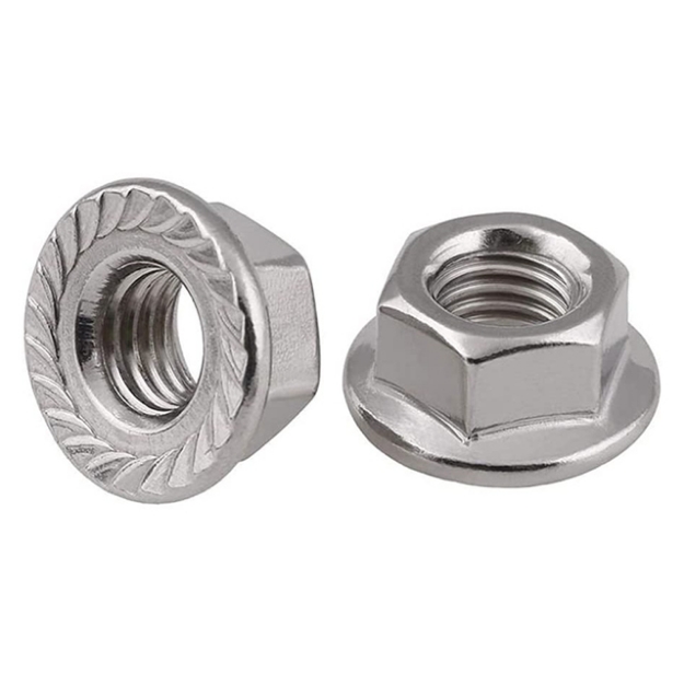 304 Stainless Steel Flange Nut Inches Size 