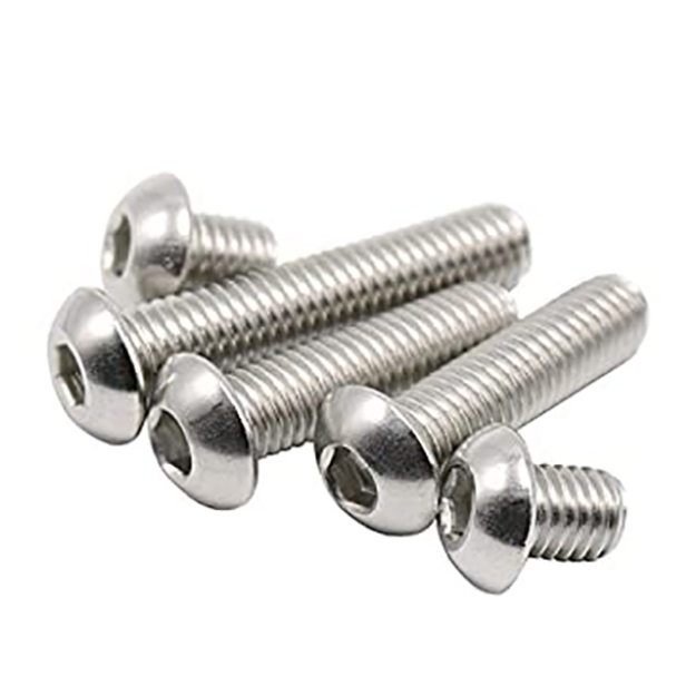 Picture of 304 Stainless Steel Button Head Socket Cap Screws Allen Hex Drive by Fastener Metric Size M2, M3, M4, M5, M6, M8, M10, M12,STBHS-M