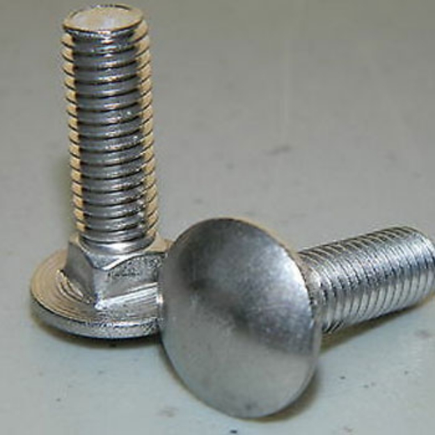 Picture of 304 Stainless Steel Carriage Bolts Inches Size,3/16, 1/4. 5/16, 3/8, 1/2 , SSCB-InchSize