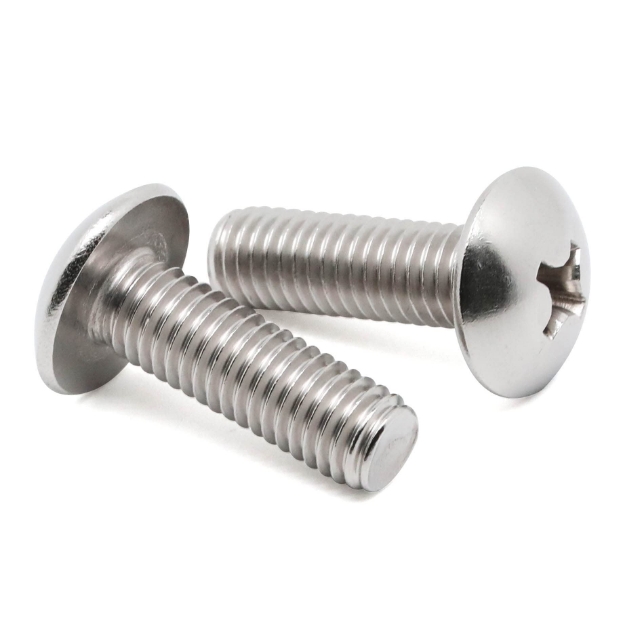 Picture of Stainless Steel 304 Metric, Truss Head Phillips Large Head Machine Screws Cross Recessed Bolt, STTH