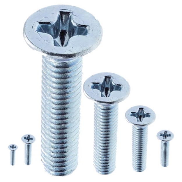 Picture of Galvanize GI Stove Bolt Flat Head Inches Size 1/8x1/4,5/32x1/4,3/16x1/4, GSBRH