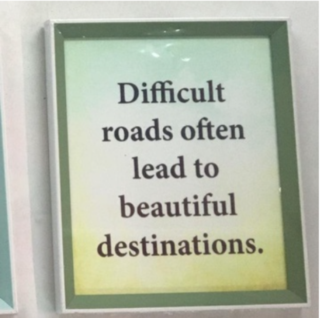 NSP 8X10- Difficults Roads often lead to beatiful destinations