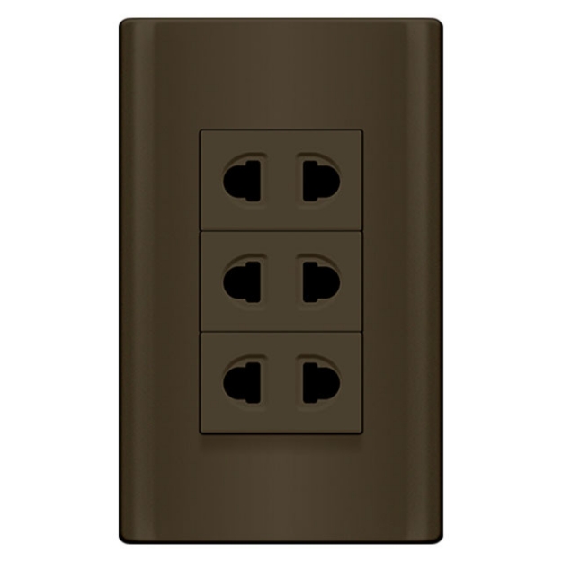 Picture of 3 Gang Outlet Set, MDS115/DG