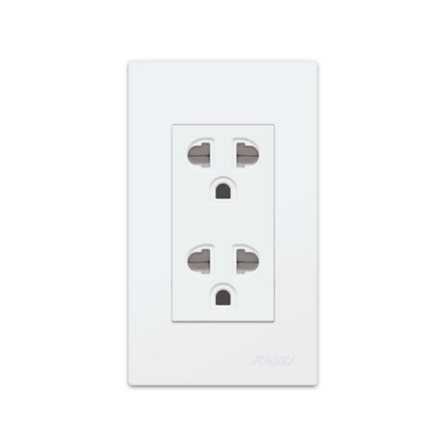 Picture of Duplex Universal Outlet with Ground & Shutter, WD913