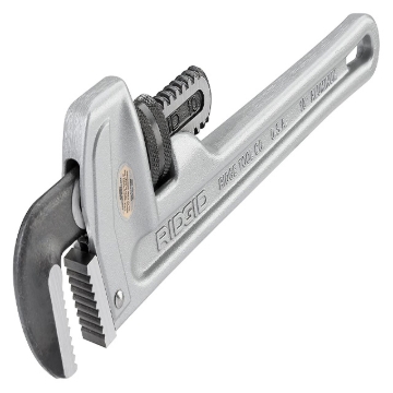 Show details for Ridgid Aluminum Straight Pipe Wrench, Plumbing Wrench Silver, Small, 31090 Ridgid Aluminum Straight Pipe Wrench