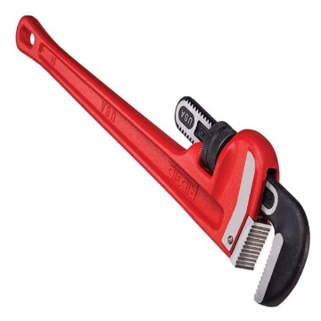 Show details for Ridgid Straight Pipe Wrench 152 mm (6") Heavy-Duty Plumbing Straight Pipe Wrench, Red, Made In The USA, 31000 Straight Pipe Wrench