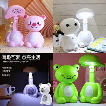 Cartoon Lamp Desk Lamp Cartoon Light LED Idea Lamp Baymax Lamp Dog Frog Pig Table Lamp Student