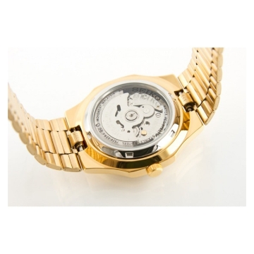 Show details for Seiko Men's SNKK52 Seiko 5 Automatic Gold-Tone Stainless Steel Bracelet Watch, SNKK52 Seiko 5 Automatic Gold-Tone Stainless Steel Bracelet Watch