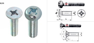 Show details for Pan Machine Screw (JP/JF) Counter Sink Head Metric Size M3,M4,M5,M6,M8, PMSJPJF Picture of Pan Machine Screw (JP/JF) Counter Sink Head Metric Size M3,M4,M5,M6,M8, PMSJPJF