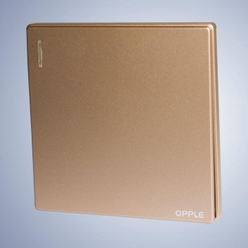 Show details for (1 gang, 2 way), (Gold), Opple Switch,-F021612A (1 gang, 2 way), (Gold), Opple Switch,