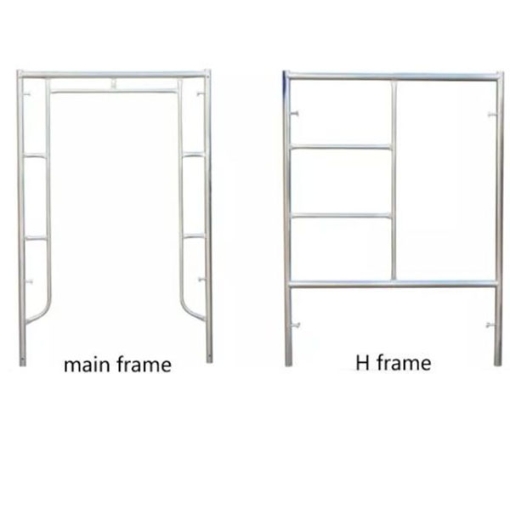 Picture of SCAFFOLDING SET WITH 2H FRAME,2 CROSS BASE AND 1 CATWALK,SET SIZE 1.2M X 1.7M