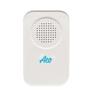 Show details for Aco Wireless Rectangle Plug- in Doorbell with Kinetic Bell Push, ACODBRTLWHITE Picture of Aco Wireless Rectangle Plug- in Doorbell with Kinetic Bell Push, ACODBRTLWHITE