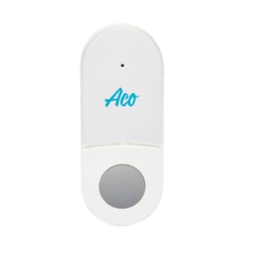 Show details for Aco Wireless Square Plug In Doorbell with Kinetic Bell Push, ACODBSQWHITE Picture of Aco Wireless Square Plug In Doorbell with Kinetic Bell Push, ACODBSQWHITE
