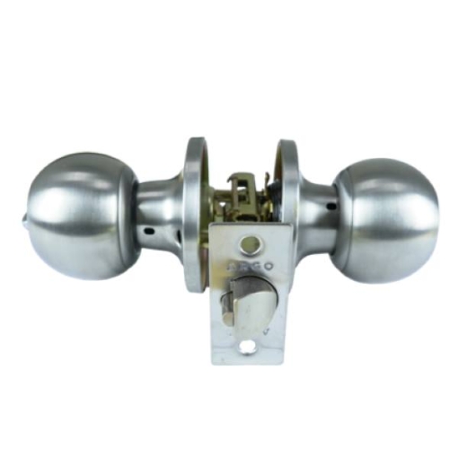 Picture of Argo Knobset Tubular Entr Round Satin Stainless Steel, ARG1000TUS32D