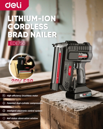 Picture of Deli Lithium-Ion Cordless Brad Nailer EDE750