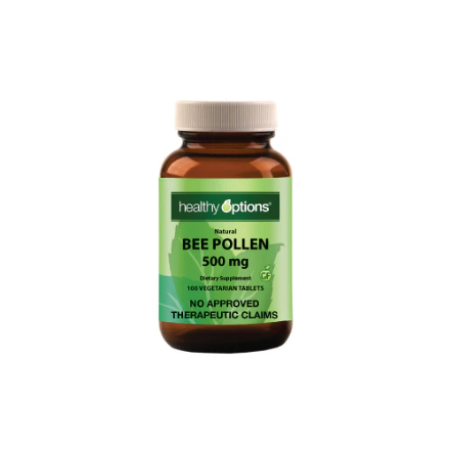 Picture of Healthy Options Bee Pollen 500mg 100 Tablets